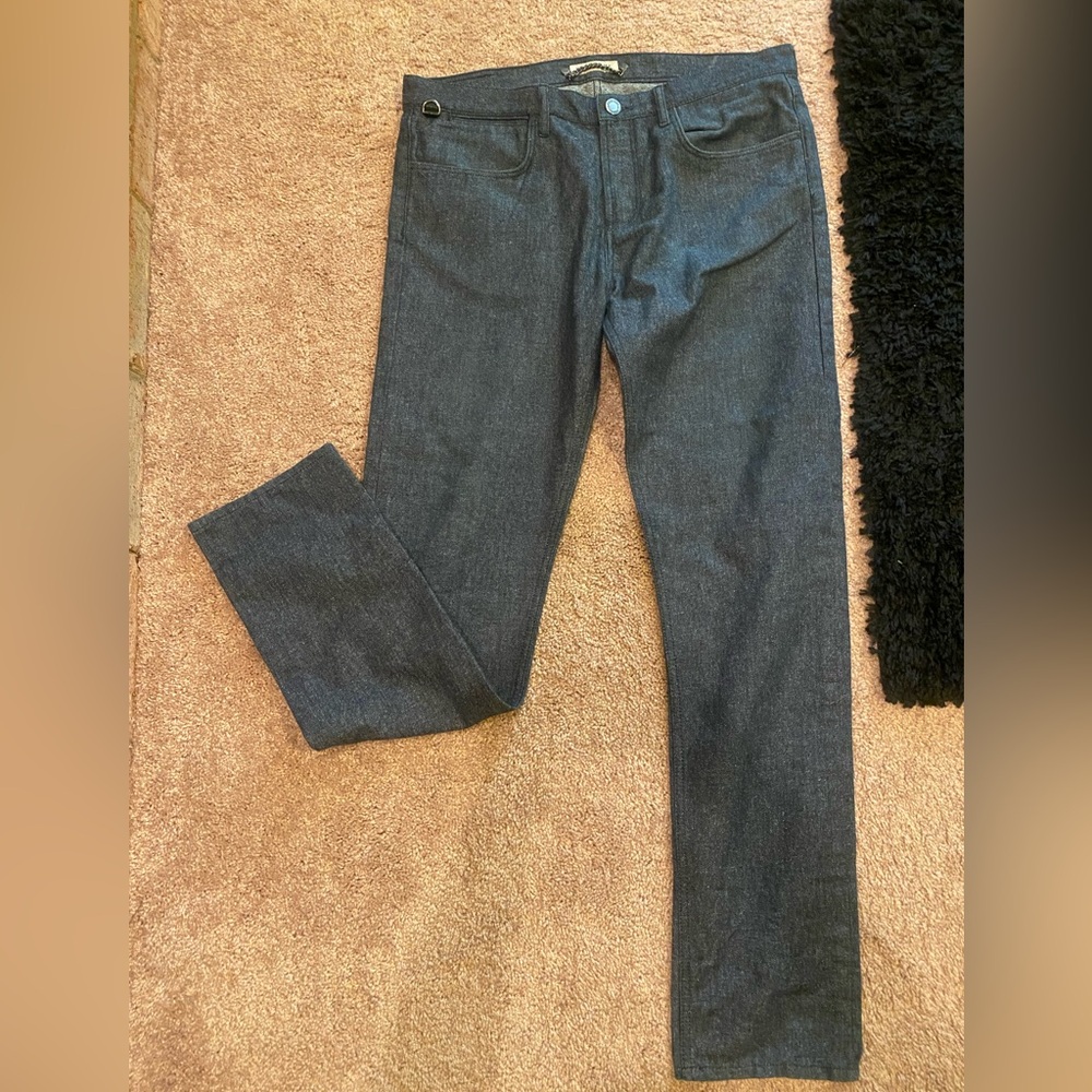 Burberry Blue Straight Jeans Classic Denim